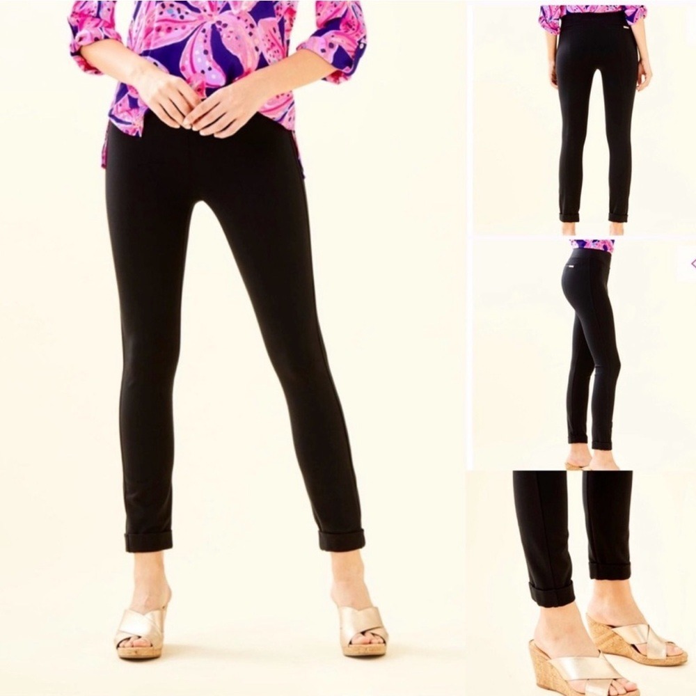 Lilly Pulitzer NWT Jessa Ponte Pants black size‎ xs
